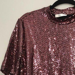 NWOT Flashy Raspberry Shirt